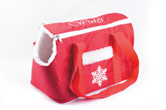 Сумка-переноска для кошек и собак ВАКА Winter Warm, 46х23х32 см