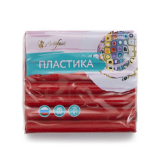 Пластика Артефакт пластилин отверждаемый брус 56 гр 213 красный с блестками