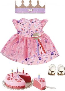 Одежда и аксессуары для куклы Zapf Creation Baby Born 43 см День рождения 830789