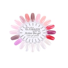 Палитра оттенков лаков El Corazon Active Bio-gel Shimmer