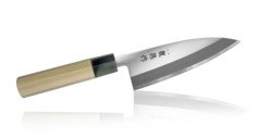Нож кухонный, нож для разделки рыбы, Деба, Fuji Cutlery, лезвие 15 см, сталь Mo-V, Япония