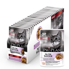 Влажный корм для кошек PRO PLAN, индейка, 26шт по 85г