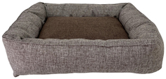 Лежак Homepet Жаккард Wool коричневый для собак и кошек 50 x 45 x 15 см