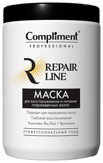 Маска для волос Compliment Professional Repair Line Восстановление и питание, 1000 мл