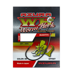 Рыболовные крючки Azura Tournament Worm Hook 4, 8 шт.