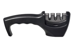 Точилка для ножей 3 уровня заточки, Bradex (20,5 x 7,5 x 4,4 см, черная, TK 0588)