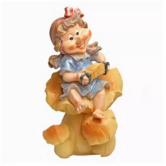 Гном с гармошкой из полистоуна 35см высота ENS