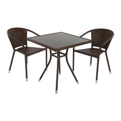 Комплект кофейный CAFÉ стол, арт. C008 и 2 стула, арт. C002 Экодизайн