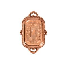 Поднос для пирожного с гравированным рисункоммедный Кольчугинский мельхиор