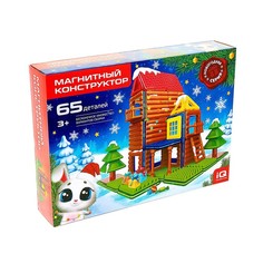 Магнитный конструктор, новогодняя серия, 65 деталей Unicon