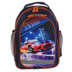 Ранец школьный Calligrata 37 х 27 х 16 Гонщик синий