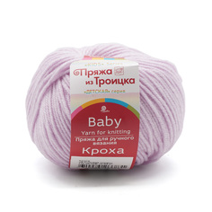 Пряжа из Троицка Кроха 50 г, 135 м (меринос, акрил) (29 розовая сирень), 10 мотков