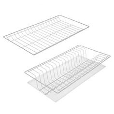 Комплект посудосушителей с поддоном для шкафа 50 см, белый, 46,5 х 26,5 см Вселенная порядка