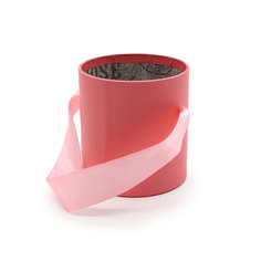 Шляпная коробка без крышки АЙРИС, розовый, 8*9 см