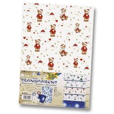 Транспарентная бумага Folia "Рождество", 89409, 115 г.м², 23х33 см, 5 листов