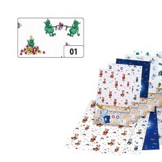 Транспарентная бумага Folia "Рождественские тролли", 89101, 115 г.м², 50,5х70 см