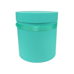 Шляпная коробка с крышкой АЙРИС, тиффани, 22,2*22 см