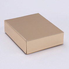 Коробка сборная крышка-дно Арт Узор, 4589009, золотая, 18*15*5 см