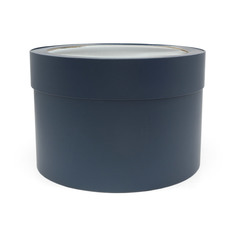 Коробка с прозрачной крышкой АЙРИС, тёмно-синий, 22,5*15 см