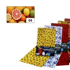 Транспарентная бумага Folia "Цитрусы", 86104, 115 г.м², 50,5х70 см