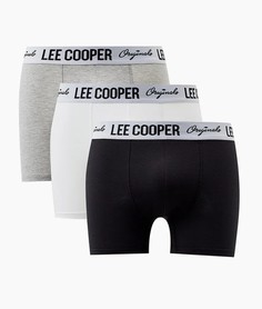 Комплект трусов мужских Lee cooper MT2T120534AS2LC-WGB черных; белых; серых L
