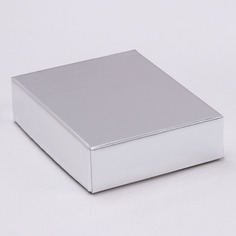 Коробка сборная крышка-дно Арт Узор, 4589010, серебрянная, 18*15*5 см