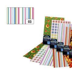 Транспарентная бумага Folia "Пастельные полосы", 85103, 115 г.м², 50,5х70 см