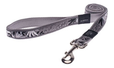 Поводок для собак Rogz Fancy Dress XL-25мм, 1,2м, Серебряная саламандра HL02BS
