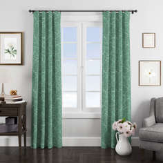 Штора классическая Eleganta ena664602 200x270 см бирюзовая 664602
