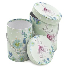 Коробка Цилиндр АЙРИС, В310, 14*17,5 см, набор 2 шт