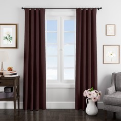 Штора классическая Eleganta ena662696 150x270 см бордовая