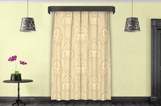 Штора классическая Eleganta ena663792 150x270 см бежевая 663792