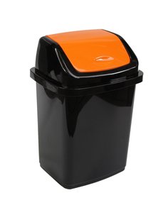Контейнер "Комфорт"10 л, черный/оранж, арт. ЭП 514763 Элластик Пласт