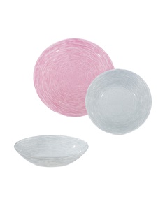 Набор столовый 18 предметов BRUSHMANIA PINK & GRANIT LUMINARC V0203