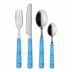 Набор столовых приборов Kasanova Frosty blue 24 предмета
