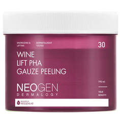 Отшелушивающие винные пилинг-пэды с комплексом кислот - Neogen wine lift PHA gauze peeling