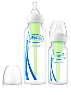 Набор бутылочек 2 шт. противоколиковых Dr. Browns 250 мл и 120 мл + 2 соски