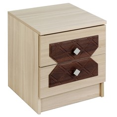 Тумба прикроватная Николь 400х390х470 Ясень шимо светлый/Лиственница темная No Brand