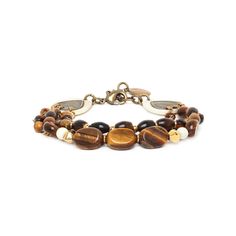 Браслет из бижутерного сплава с тигровым глазом р.20 Nature Bijoux NB21.1-13-33362