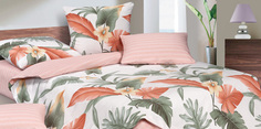 Комплект постельного белья Ecotex Гармоника 2 сп. Пуансеттия