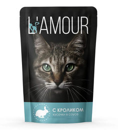 Влажный корм Lamour кролик в соусе для кошек 75 г