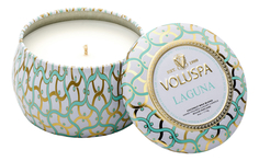 VOLUSPA Ароматическая свеча Laguna (лагуна) свеча в декоративном подсвечнике 113г