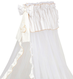 Тюлевый балдахин Baby Expert для изголовья Love, крем 840,0040-6