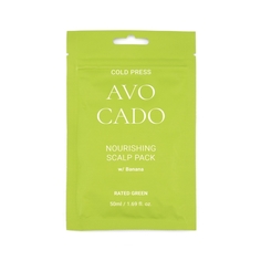 Маска Rated Green Nourishing Scalp Pack питательная для кожи головы с маслом авокадо, 50мл