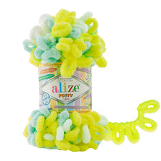 Пряжа Alize Puffy Color, 100 г, 9 м (100% микрополиэстер) (6382), 5 мотков