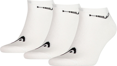 Комплект носков мужских Head Sneaker 3P Unisex белых 39-42