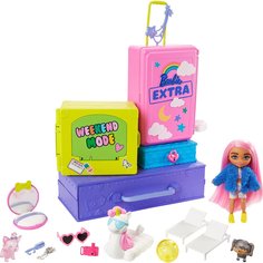 Игровой набор Barbie Extra Мини-кукла с питомцами HDY91