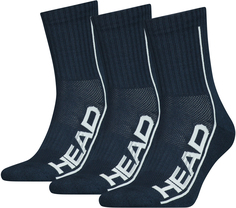 Комплект носков мужских Head Performance Short Crew 3P Unisex синих 43-46