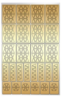 Трафарет для дизайна ногтей Trafaretto Орнамент треугольнки