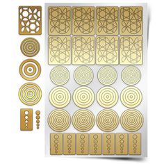 Трафарет для дизайна ногтей Trafaretto Геометрия. Круги